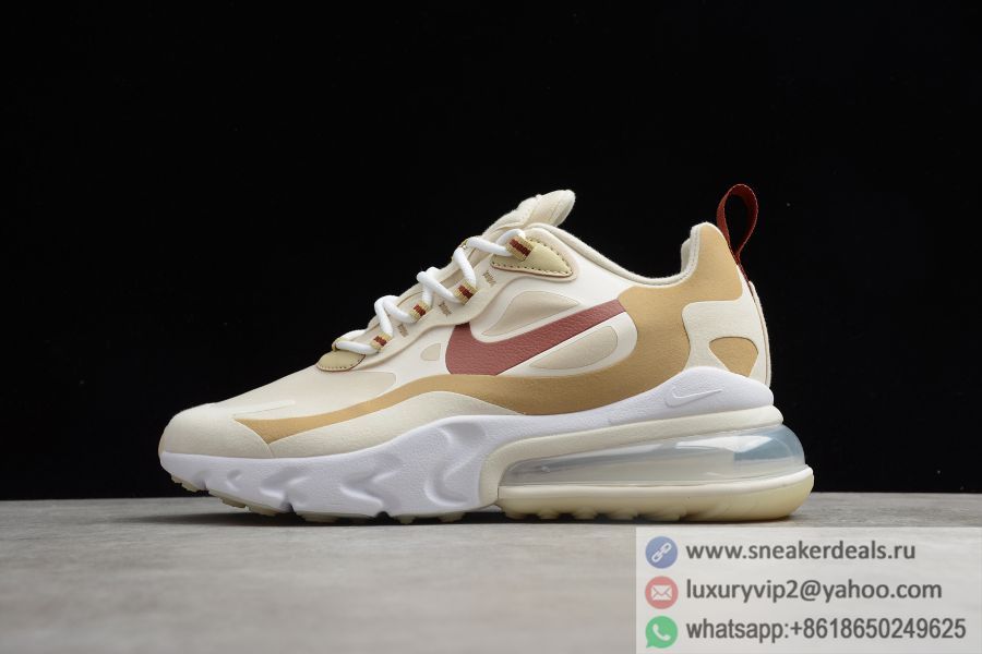 Nike Air Max 270 React Red Beige AT6174-700 Unisex Shoes